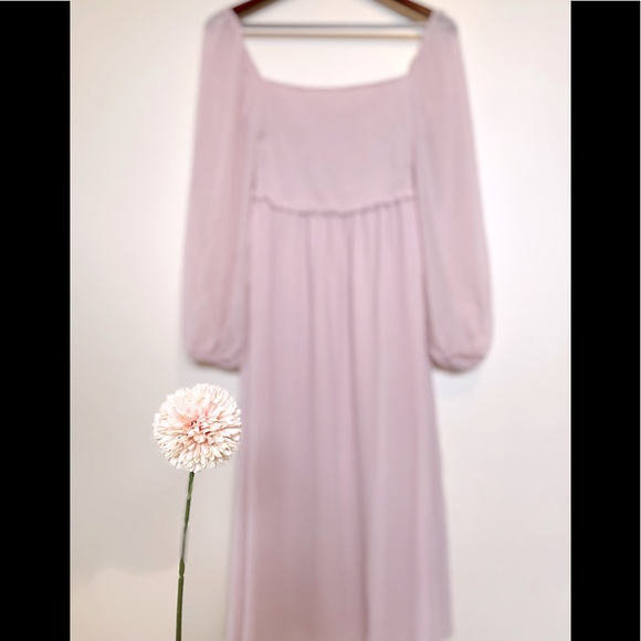 aritzia Wilfred Tempest Midi Dress Poetic Pink - Picture 6 of 10